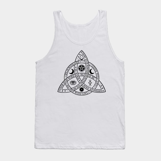 Triquetra Tank Top by OccultOmaStore